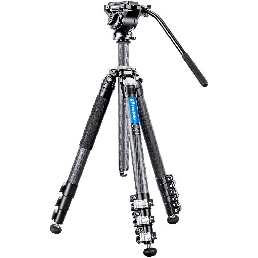Leofoto Manba LV-284C Stativ + BV-5 Videokopf