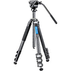 Leofoto Manba LV-284C Stativ + BV-5 Videokopf