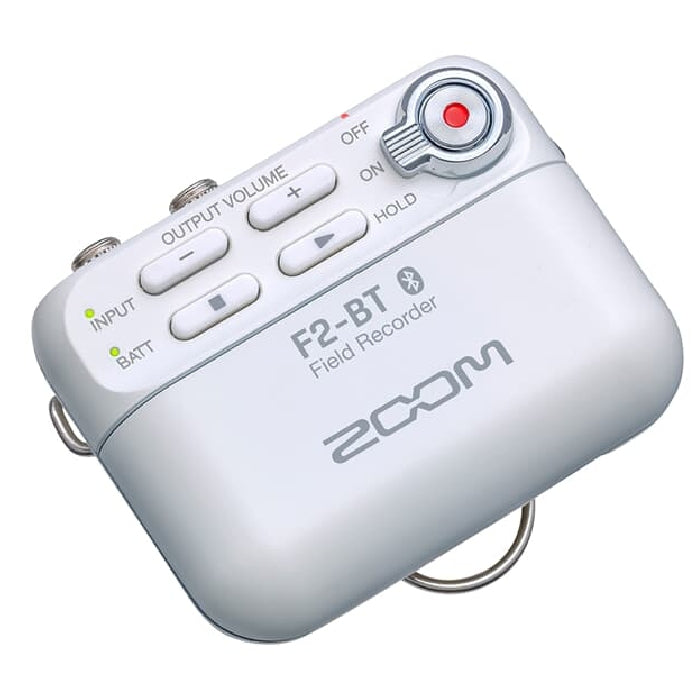 Zoom F2-BT Field Rekorder mit Bluetooth und Lavalier-Mikrofon weiß