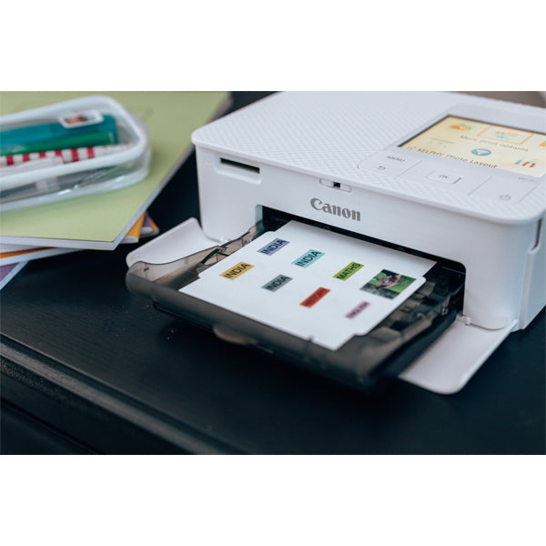 Canon SELPHY CP1500 Blanc + RP-108 Papier 10X15, 108 impressions
