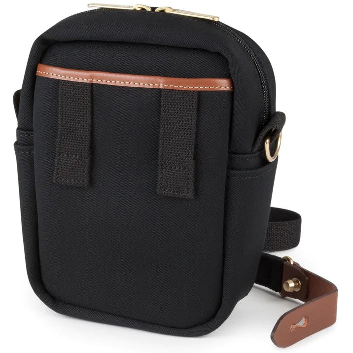 Billingham Stowaway Compact Schwarzes Segeltuch / Braunes Leder
