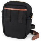 Billingham Stowaway Compact Schwarzes Segeltuch / Braunes Leder