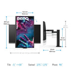 BenQ PD3205UA Moniteur Ergo 4K de 32 pouces
