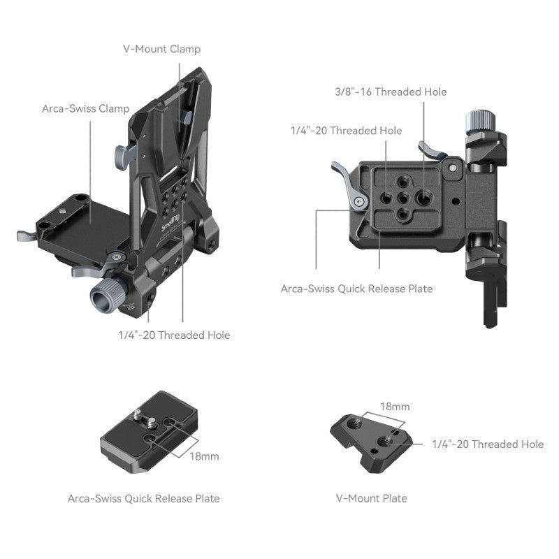 SmallRig Compact V-Mount Batterie Montage Système 4064