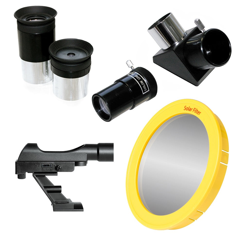 BRESSER Arcturus 60/700 AZ Carbon Design -Linsenteleskop mit Smartphone-Kameraadapter