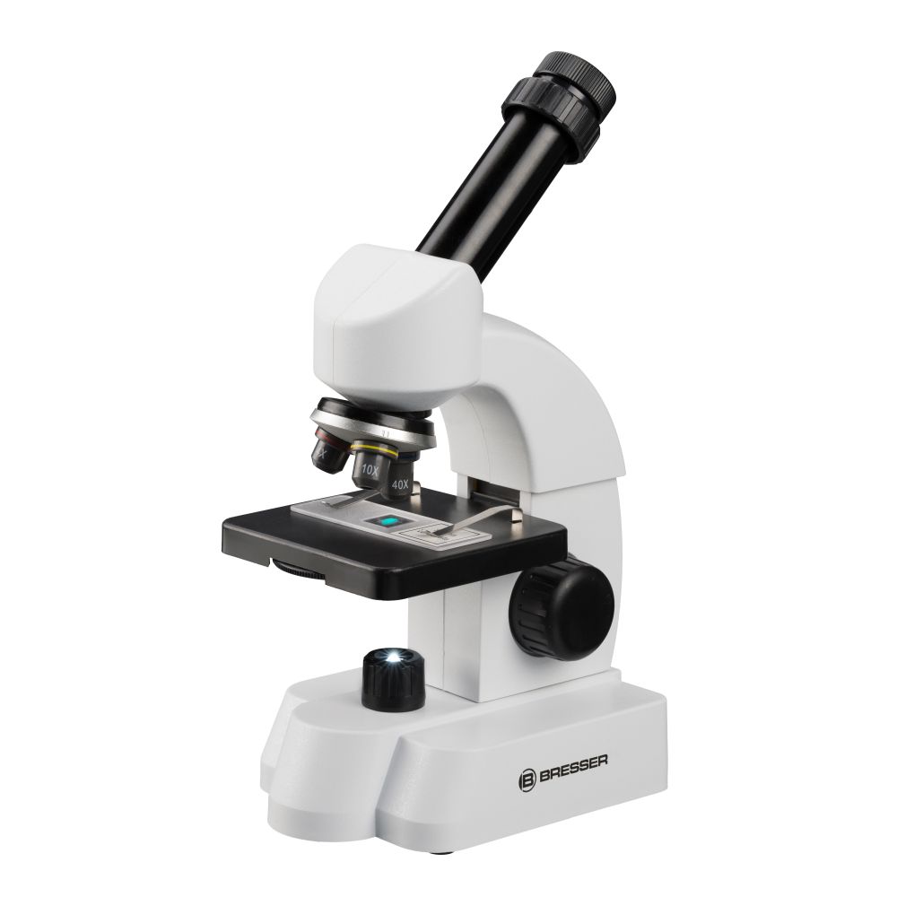 Bresser Junior 40-640x Microscope avec accessoires intelligents avec code QR pour plus d'informations