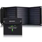 BRESSER Mobiles Solarladegerät 40 Watt mit USB- und DC-Anschluss