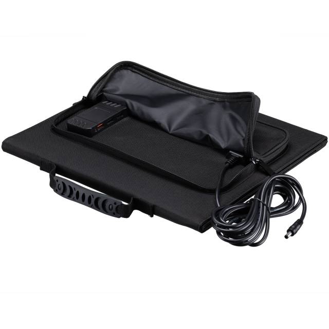 BRESSER Mobiles Solarladegerät 40 Watt mit USB- und DC-Anschluss