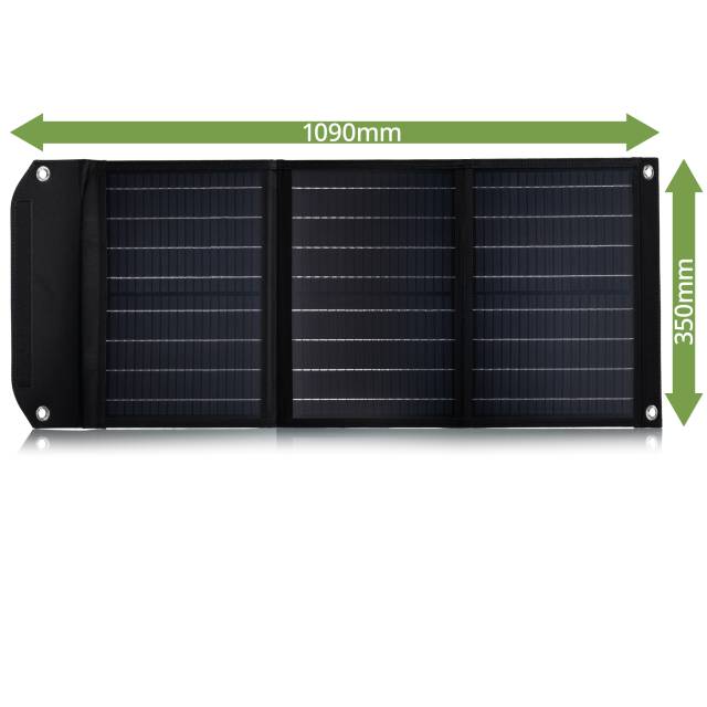 BRESSER Mobiles Solarladegerät 40 Watt mit USB- und DC-Anschluss