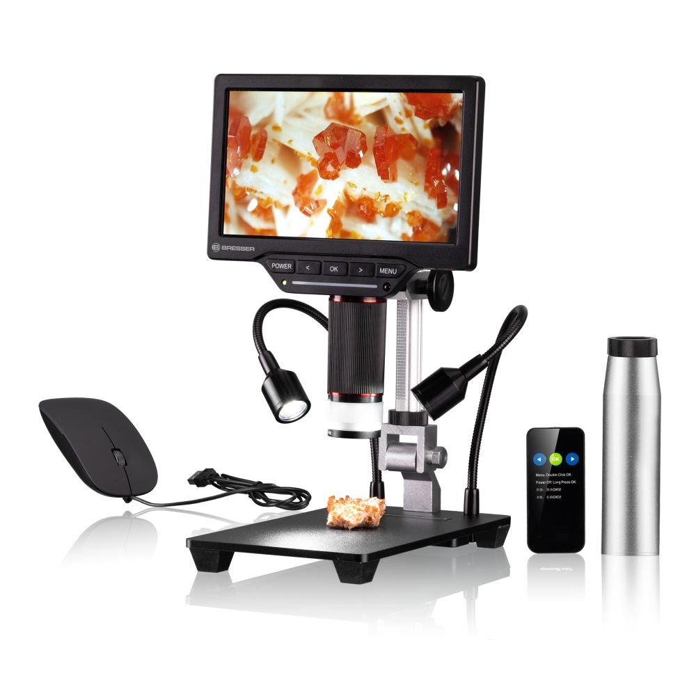 Bresser WLAN 1080P Microscope numérique 2L avec écran LCD