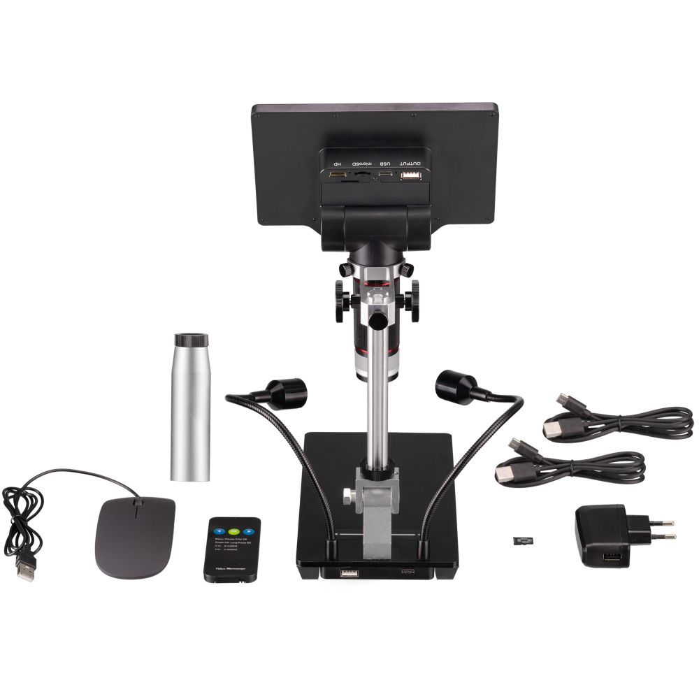 Bresser WLAN 1080P Microscope numérique 2L avec écran LCD