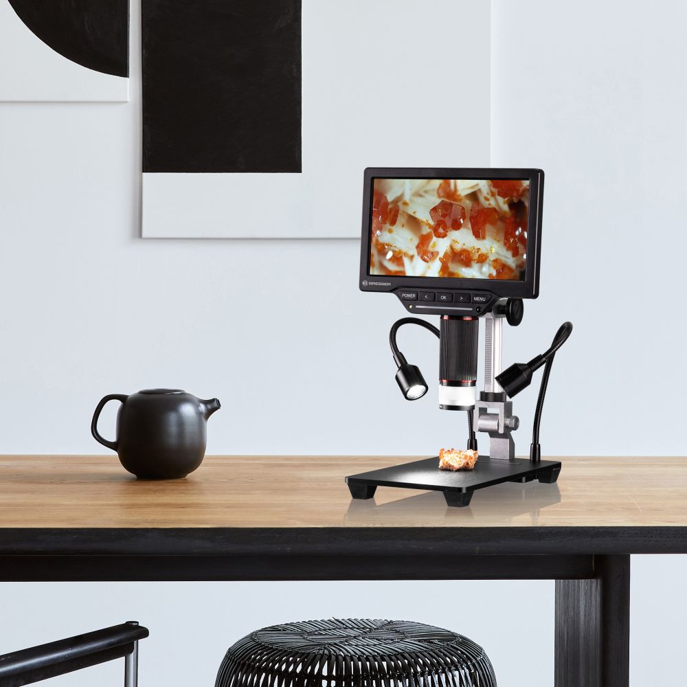 Bresser WLAN 1080P Microscope numérique 2L avec écran LCD
