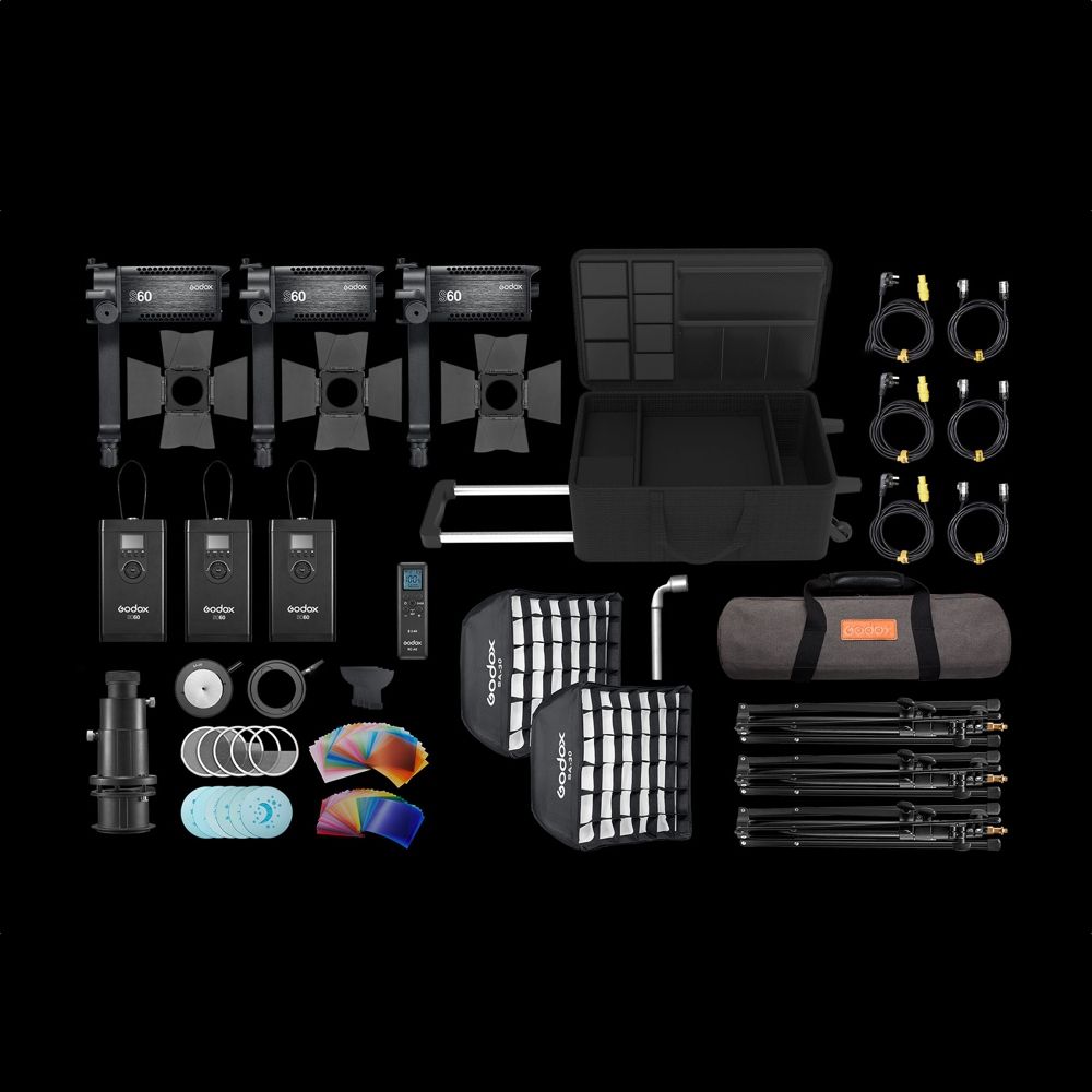 Godox S60Bi-D 3 Head Kit