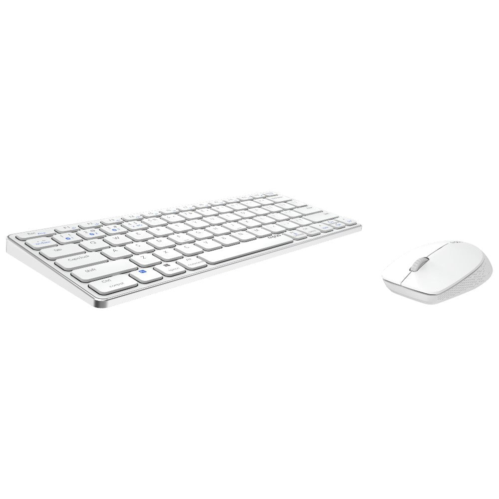Rapoo 9600M Drahtloses Multimode Blade Combo Set, QWERTY US - Weiß