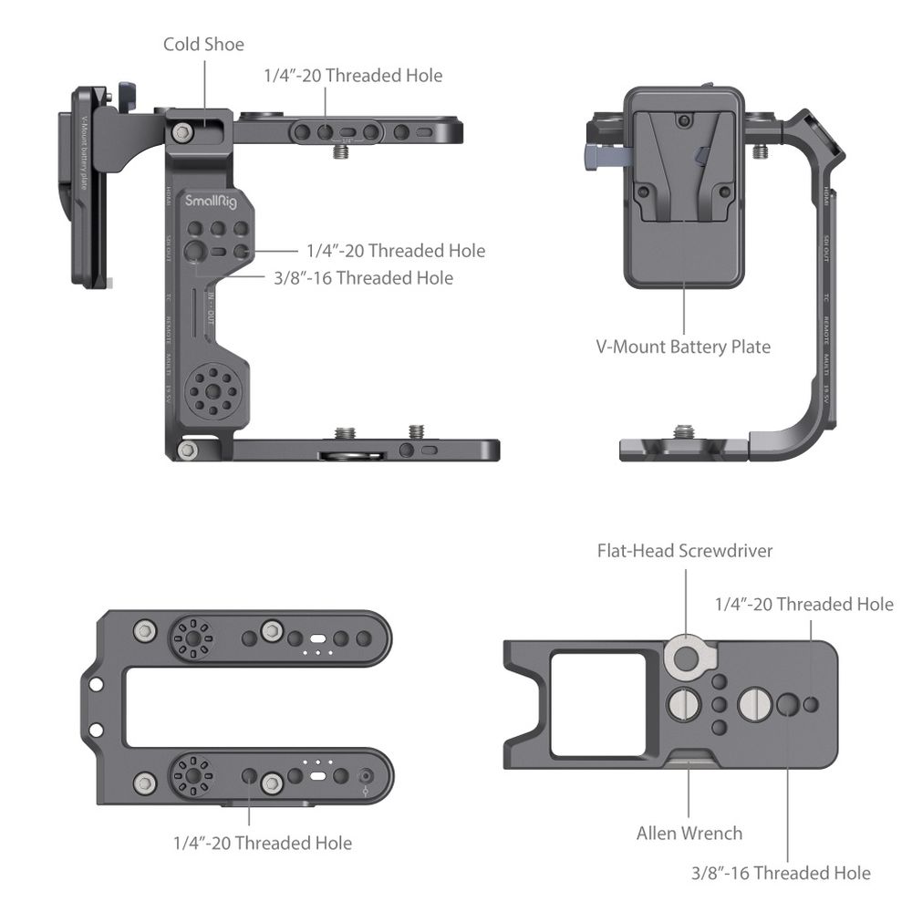 SmallRig Kit de cage pour Sony FX6 4124