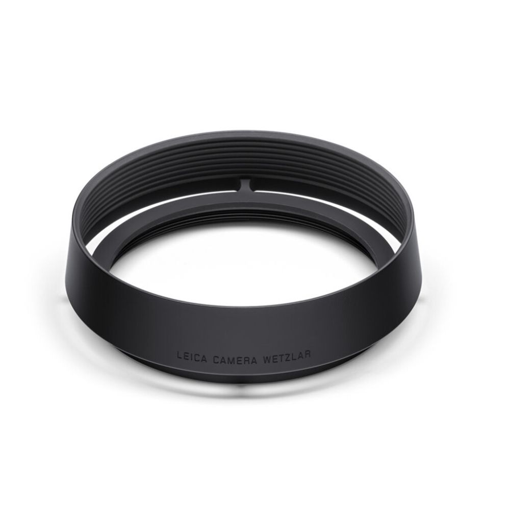 Leica 19657 Gegenlichtblende Q3, rund, Aluminium, schwarz eloxiert