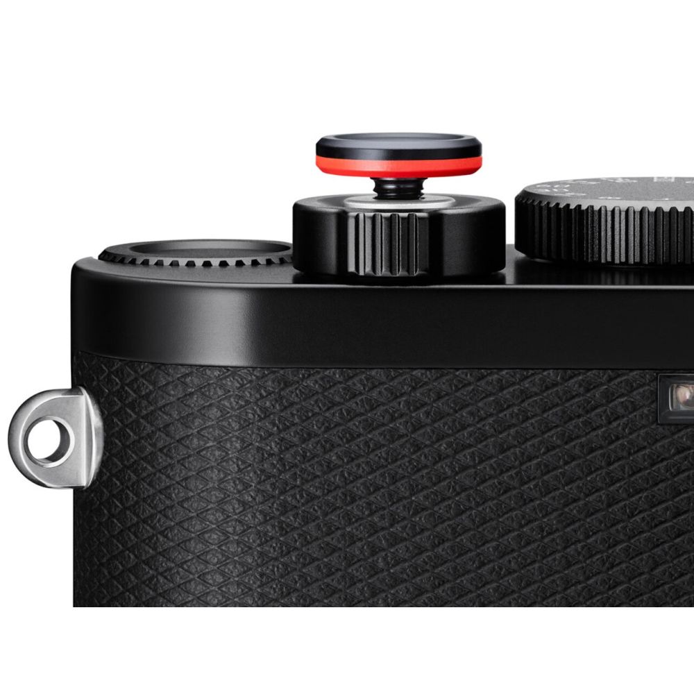 Leica 19671 Soft Release Button, Aluminium, schwarz eloxiert