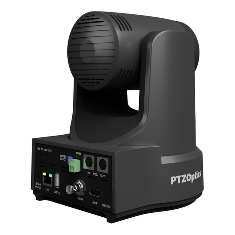 PTZOptics Link 4K, zoom optique 12x, gris