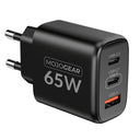 MOJOGEAR Chargeur USB 65W 2x USB-C / 1x port USB