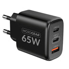 MOJOGEAR Chargeur USB 65W 2x USB-C / 1x port USB