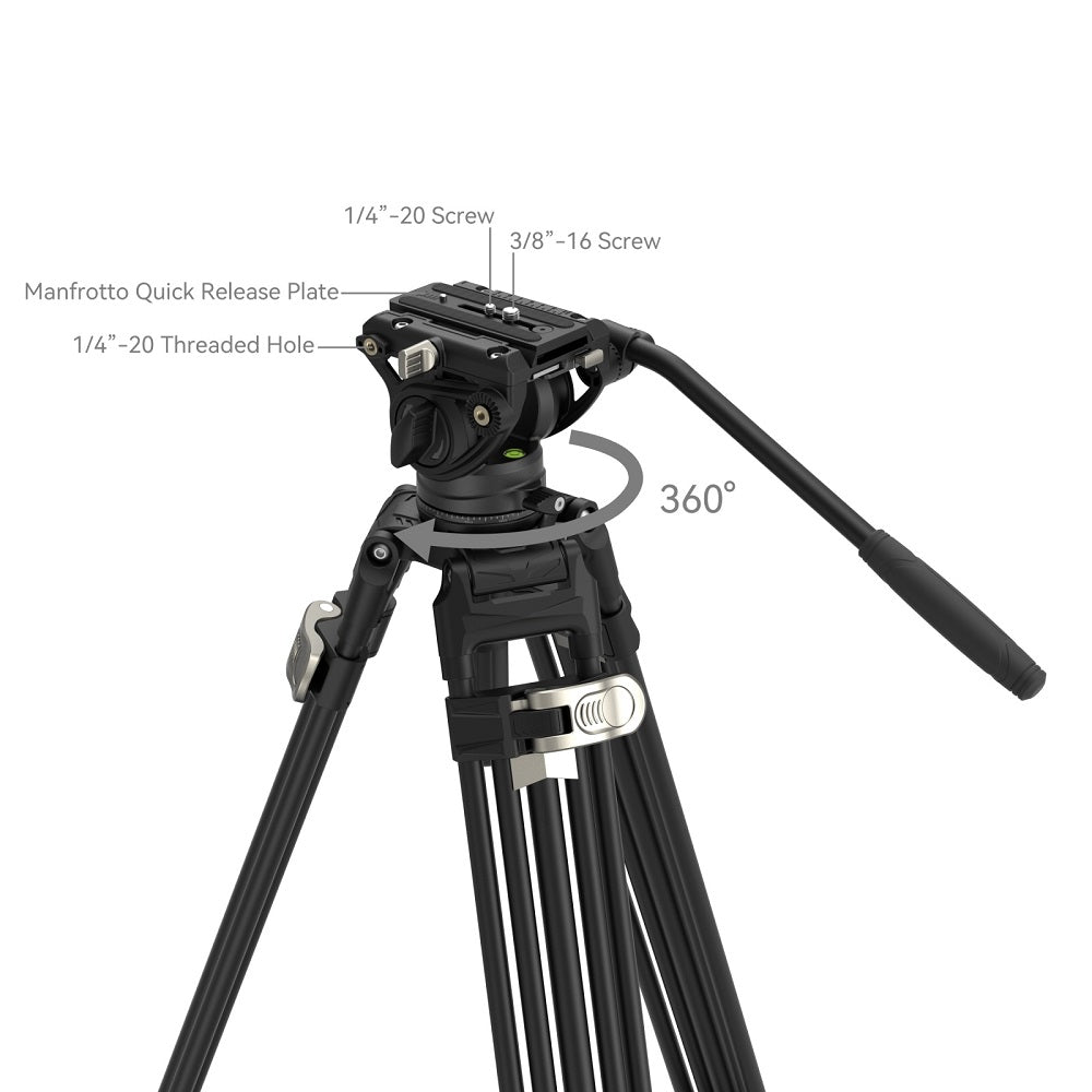 SmallRig 4163 FreeBlazer Heavy-Duty Aluminiumlegierung Stativ Kit AD-80