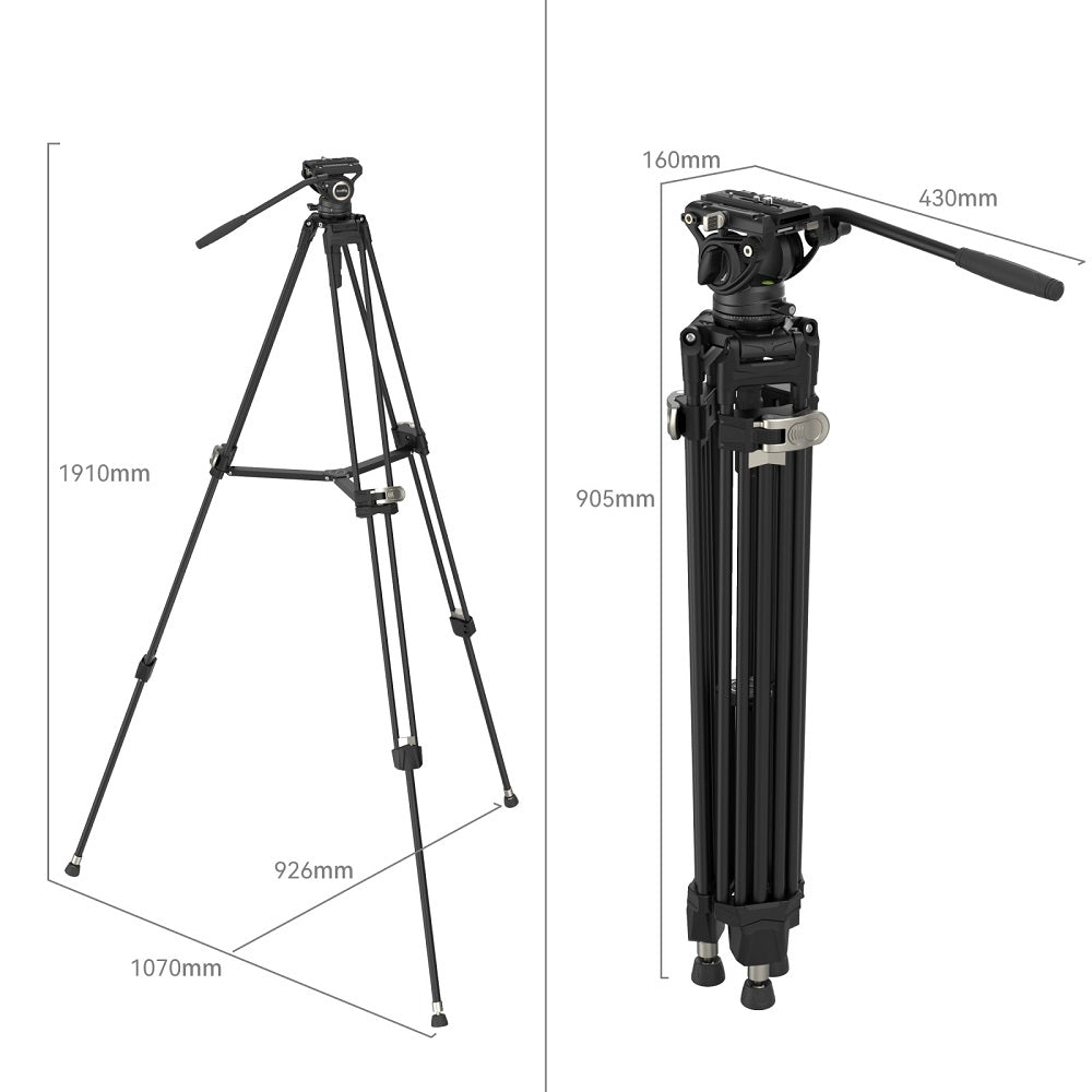 SmallRig 4163 FreeBlazer Heavy-Duty Aluminiumlegierung Stativ Kit AD-80