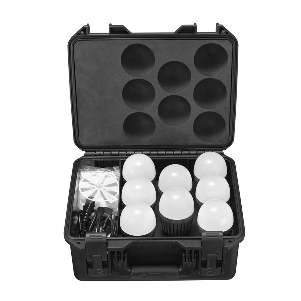 Godox C7R-K8B KNOWLED RGBWW Kit de 8 ampoules créatives (E27)