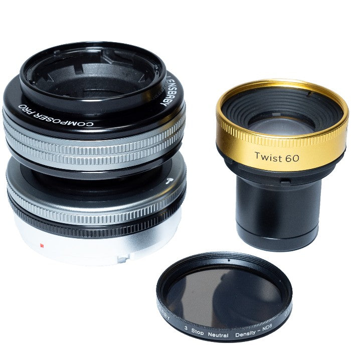 Lensbaby Composer Pro II w/ Twist 60 Optic + Filtre ND Canon EF