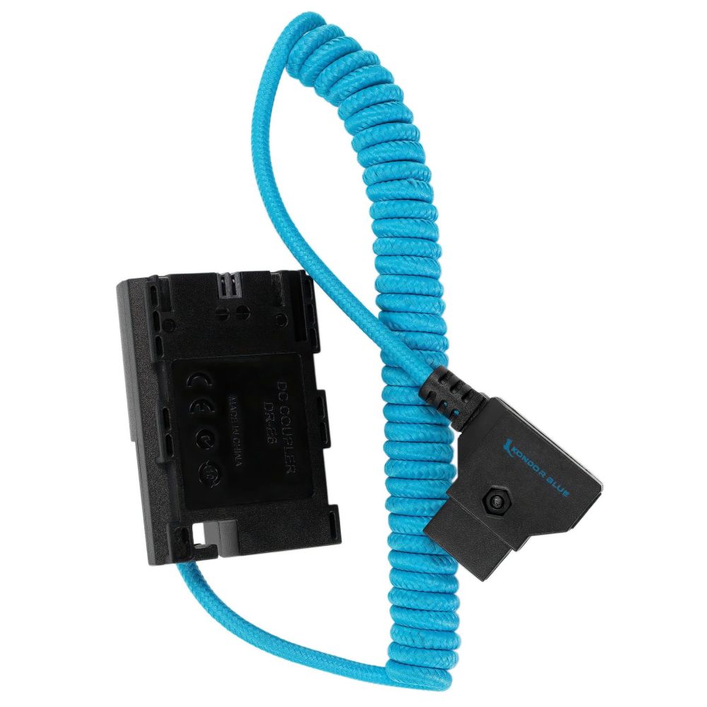 Kondor Blue D-Tap Câble vers Batterie Factice Canon LPE6