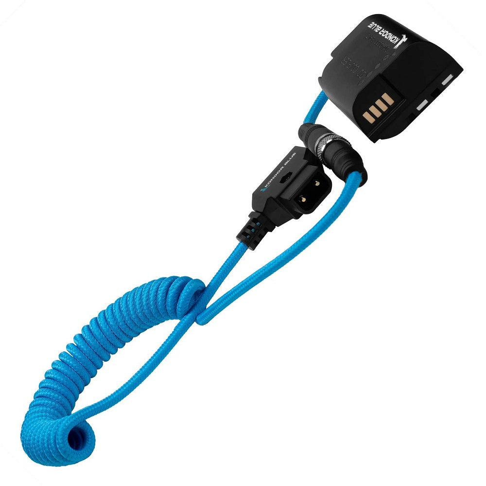 Kondor Blue D Tap To Lumix S5 GH5 DMW-BLK22 Dummy Batterie Câble (Câble de Batterie Factice)