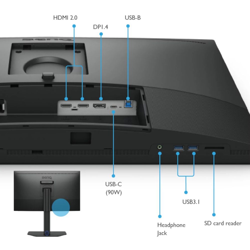 BenQ SW272U 4K 27-Zoll USB-C Monitor