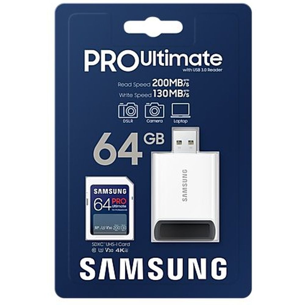 Samsung SD PRO Ultimate 64 Go avec lecteur