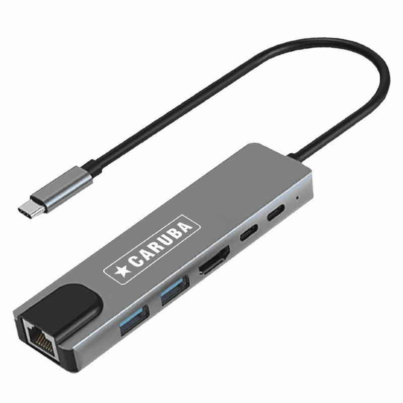 Caruba 6-in-1 USB-C Hub avec Ethernet