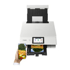 Canon PIXMA TS8751 Imprimante multifonction jet d'encre sans fil, blanc, A4/A5/B5