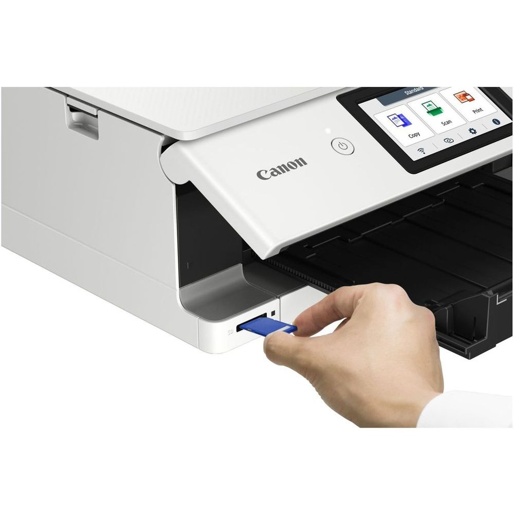 Canon PIXMA TS8751 Imprimante multifonction jet d'encre sans fil, blanc, A4/A5/B5