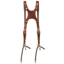 The Hantler Dual Harnais appareil photo Cognac / Brass, Large