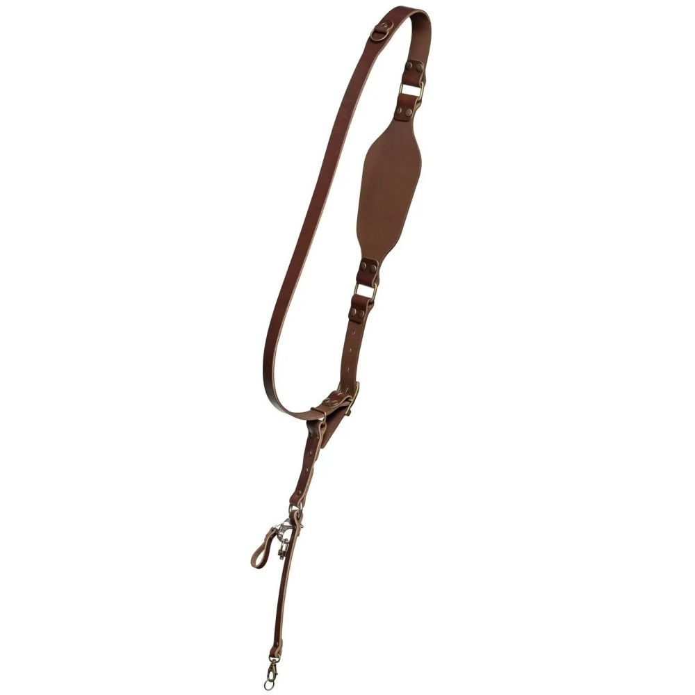 The Hantler Camera Shoulder strap Brandy / Brass, Large