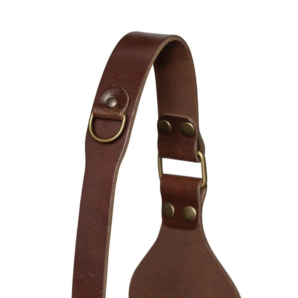 The Hantler Camera Shoulder strap Brandy / Brass, Large
