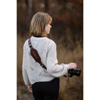 The Hantler Camera Shoulder strap Brandy / Brass, Large