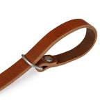 The Hantler Wrist strap - quick release Cognac / silver