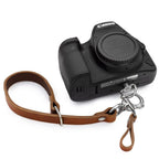 The Hantler Wrist strap - quick release Cognac / silver