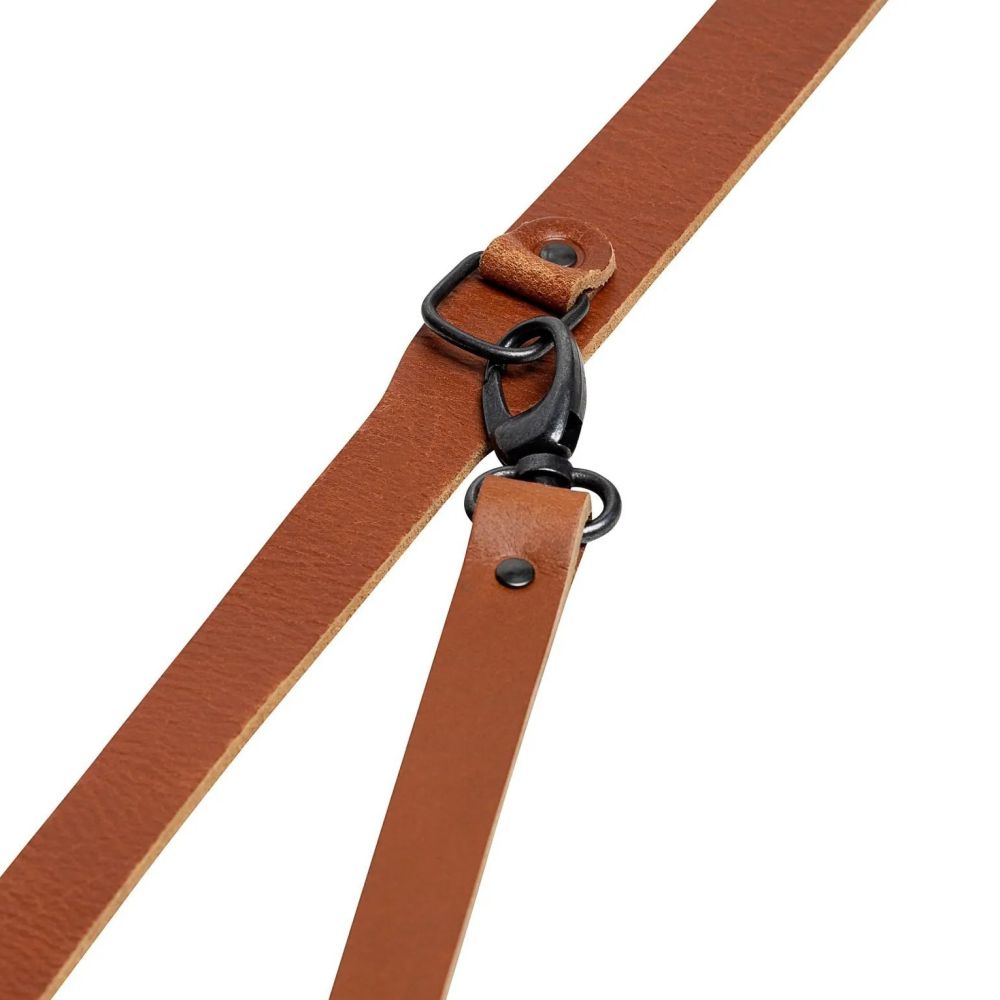 The Hantler Sangle de poitrine Cognac / Laiton, 22cm