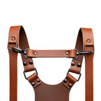 The Hantler Chest strap Cognac / Old silver, 22cm