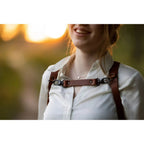The Hantler Chest strap Cognac / Old silver, 22cm