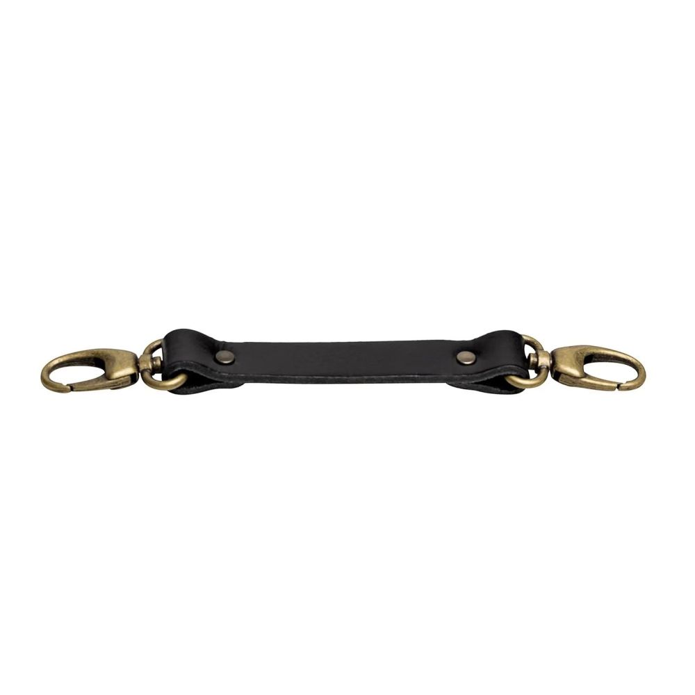 Der Hantler Brustgurt schwarz/messing, 22cm