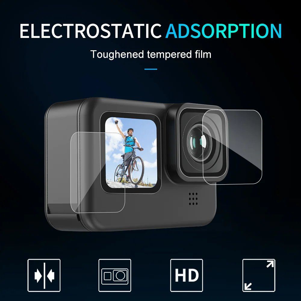 Telesin Displayschutzfolie gehärtetes Glas für GoPro 9/10/11/12