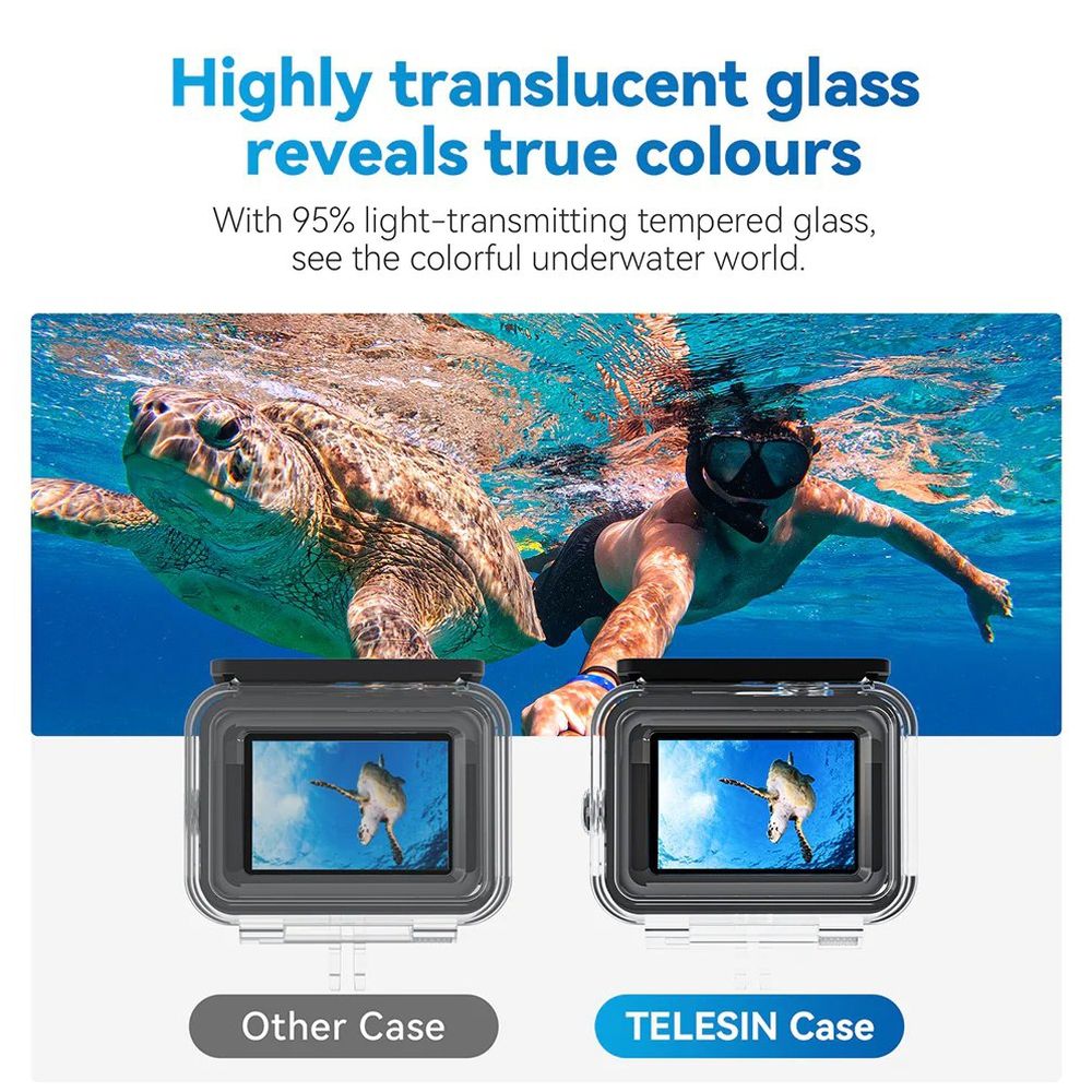 Telesin Étanche Étui All Scene pour GoPro 9/10/11/12