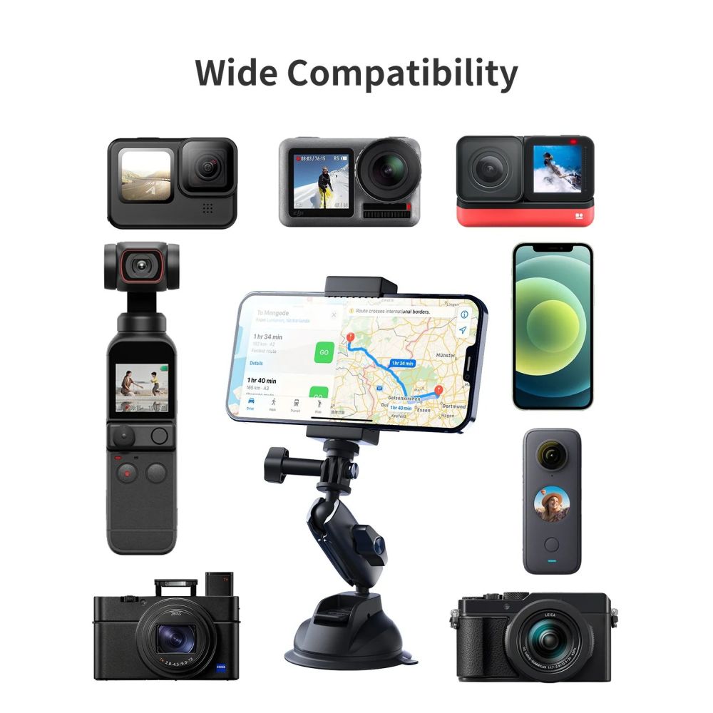 Telesin Adjustable suction cup for GoPro