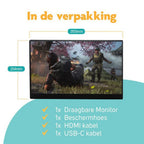 Pora&Co Moniteur portable 15,6 pouces