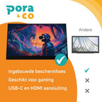 Pora&Co Moniteur portable 15,6 pouces